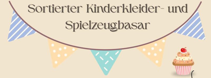 Sortierter Kleider- und Kinderspielzeugbasar