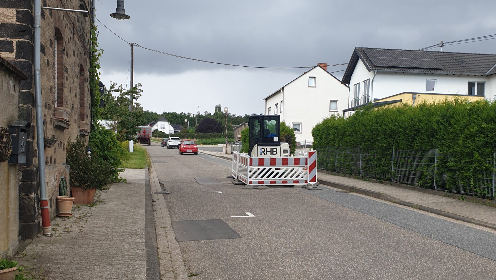 Baustelle in der Hauptstraße